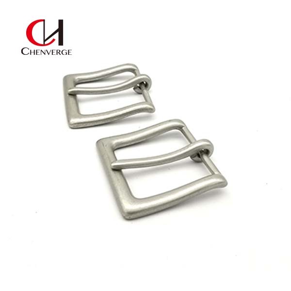 Erosion Resistant Pin Belt Buckles 40mm Antirust Silver Square