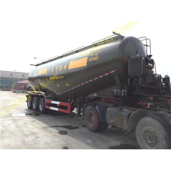 Carbon Steel V shape Bulk cement tanker trailers 3 axles silo cement carrier trailers