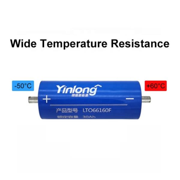 Yinlong 66160A 2.3V 30Ah Lithium Titanate Battery Rechargeable LTO Battery Cell