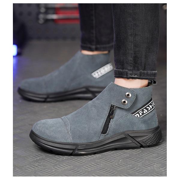 Rubber Sole Safety Shoes for Unisex Suede Work Boots in Industrial Settings