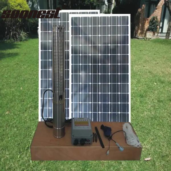 Buy 750W 1500W Solar Pumping Systems Solar Power Submersible Water Pump With Panel 400 W Solar Submersible Water Pump at wholesale prices