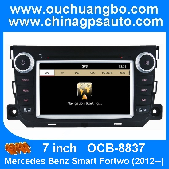 Mercedes Benz Smart Fortwo Car Multimedia with DVD Gps Navigation Radio bluetooth OCB-8837