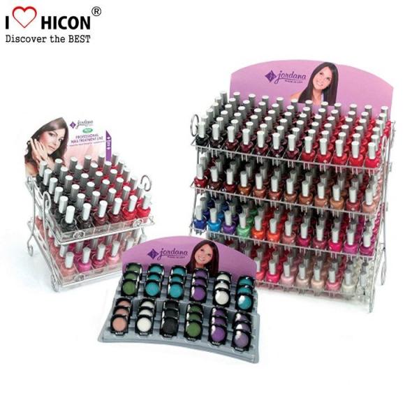 Customized Counter Display Racks Wire Nail Polish Promotion Makeup Cosmetic