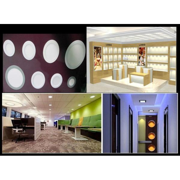 Flat LED Panel Light Lamp, Dimmable Round Ultrathin LED Recessed Downlight, Panel Ceiling Lighting with LED Driver