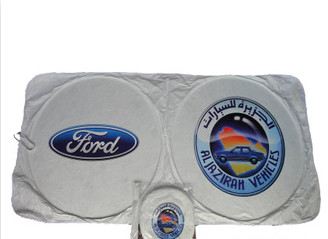 Buy New Creative customed logo car tyvek back sunshade at wholesale prices
