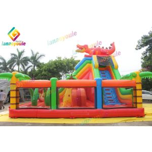 Funny Inflatable Crocodile Bouncy Castle For Kids Amusement Park