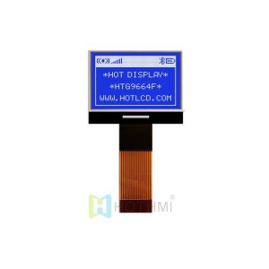 1.1" 96X64 Graphic COG LCD | STN-Display | White on Blue 3.0V | Arduino | ST7549
