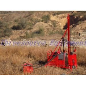 Light weight portable oil prospecting drilling rig