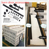 Quality Wooden door Black metal inner powder steel diamond coating of silda door material for sale