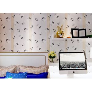 Black And White PVC Modern Removable Wallpaper Contemporary Wall Coverings