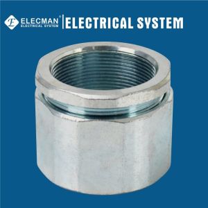 2 Zinc Plated Steel Threaded IMC Rigid 3-Piece Coupling