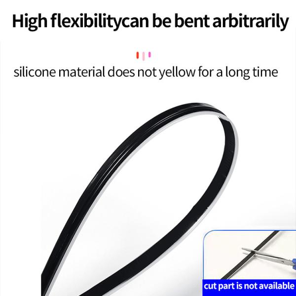 DC5V-12V RGB LED Car Interior Decoration Atmosphere Light Acrylic APP Control Hidden Style