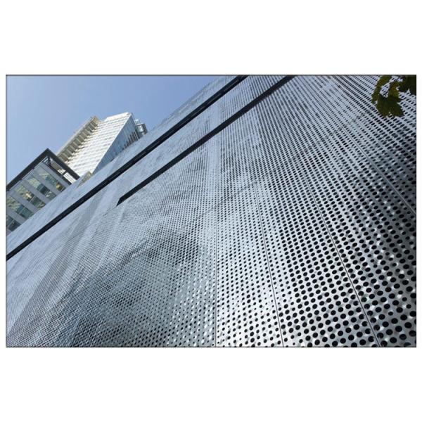 2.0m Width Perforated Wire Mesh / 316 Stainless Steel Perforated Sheet