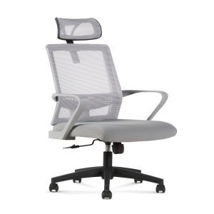 High Back Gray Ergonomic Mesh Executive Chairs with Lumbar Support put for home