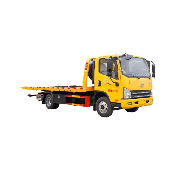 FAW 140 Horsepower 4X2 Wrecker Truck Maximum Loading Weight 5 Ton 5995*2400*2300mm Fast 8 Gear Wrecker Truck for Towing