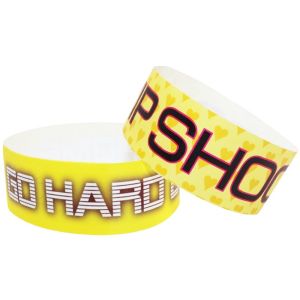 Custom Tyvek Wristband for Events Waterproof and Bar Coding Included