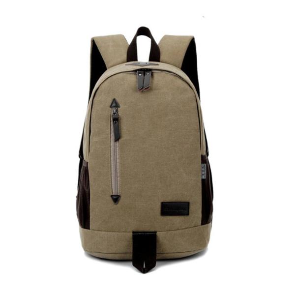 Outdoor canvas backpack unisex travel backpack bag with laptop compartment for