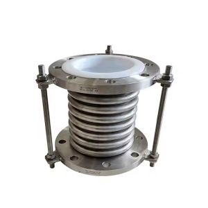 SS304 PTFE Lined Stainless Steel Exhaust Bellows Expansion Joint