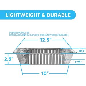 9x13 Tins For Cooking, Baking & Catering Heavy Duty Disposable Cookware Steam
