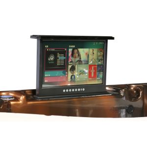 Square Shape Freestanding Spa Tub , 1600 L Water Volume Saltwater Hot Tub