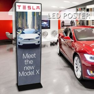 1000 Nits SMD1515 P2 Free Standing Poster Display