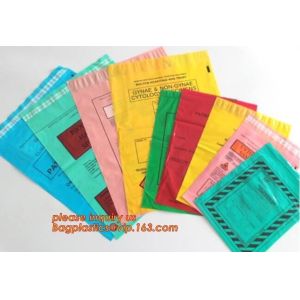 China Waterproof Autoclavable Biohazard Bags Document Pouch Industrial Waste Biodegradable on sale