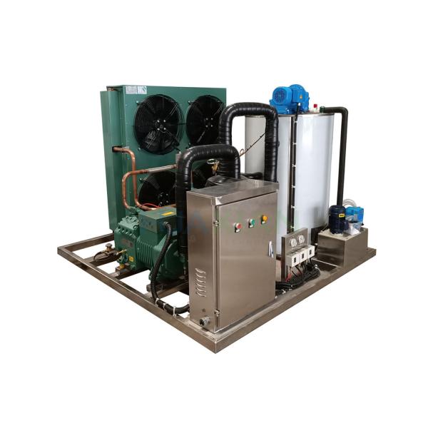 Integrated Ice Flake Making Machine 3 Ton Air Cooling Fresh Water