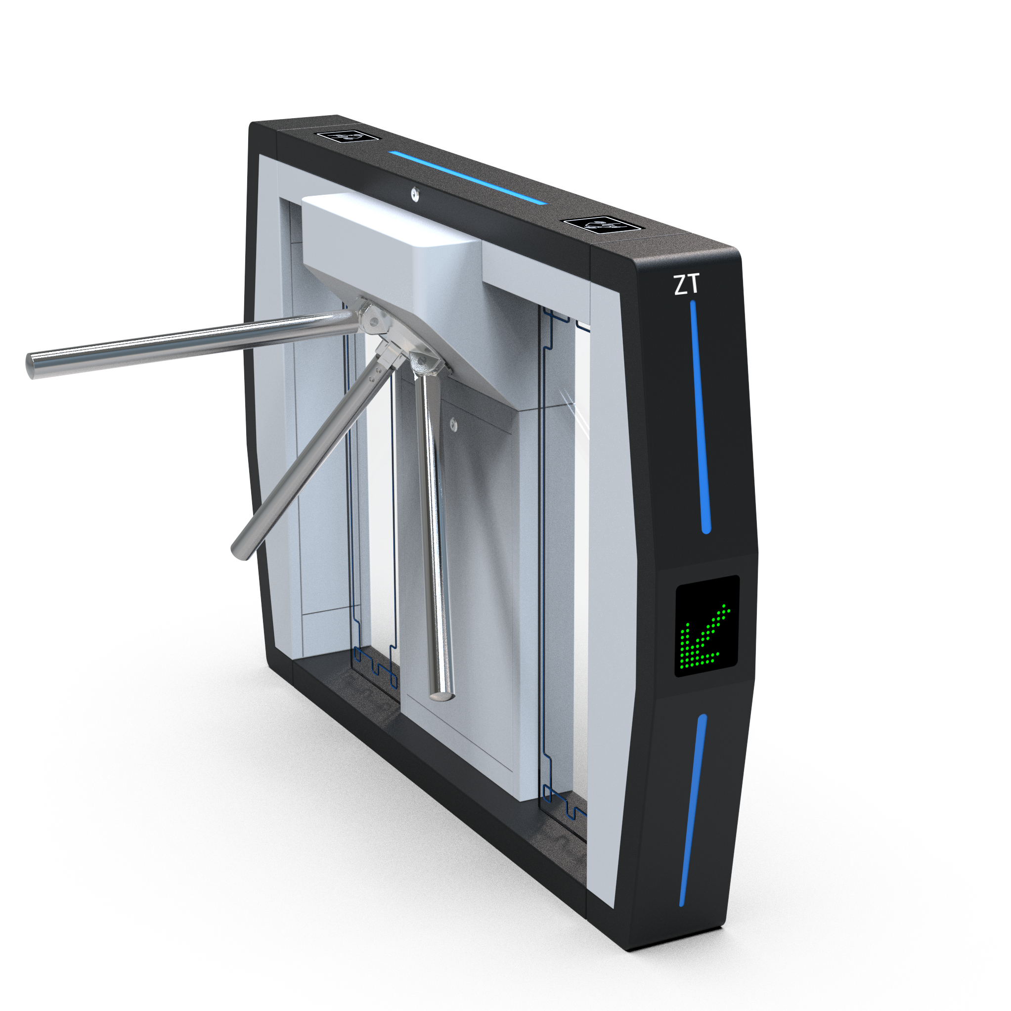 Zento OEM/ODM Tripod Turnstile Gate with RS485 Communication Customizable Design
