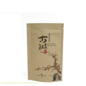 100% eco-friendly material new design custom kraft paper coffee bag with square