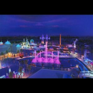 led light drawing fountain computer controlled nozzle water fountain underwater