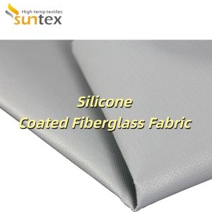 Flexible Heat Resistant Silicone Coated Fiberglass Fabric with 260℃ Continuous