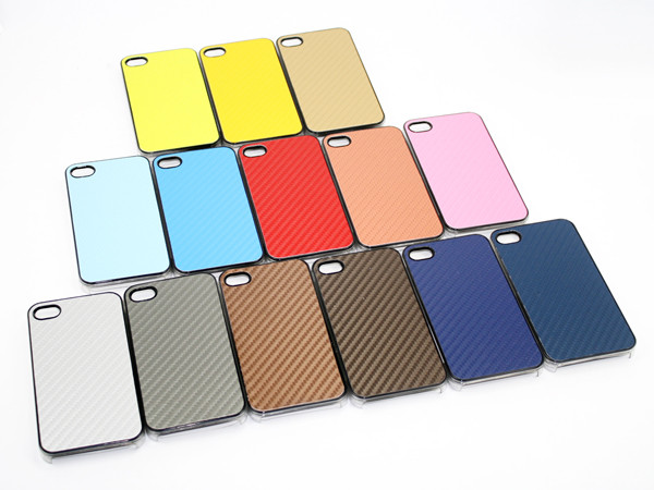 Yellow , red both edge crystal iPhone 4 protective case with hard plastic shell-