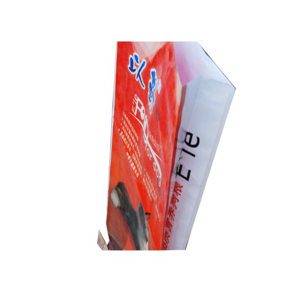 100% Recyclable Multi Color PP Woven Rice Bag Side Gusset Tear Resistant