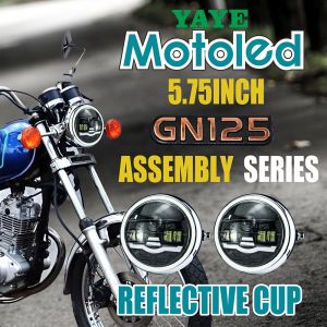 5.75 Inch Motorcycle Headlight Assembly with 6500K Color Temperature and