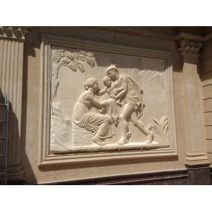 Stone relief project for square