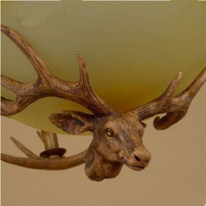 Real elk antler chandelier for indoor home lighting Fixtures (WH-AC-24)