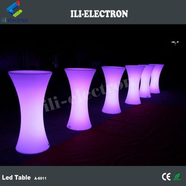 high top LED Lights Bar Round cocktail Table