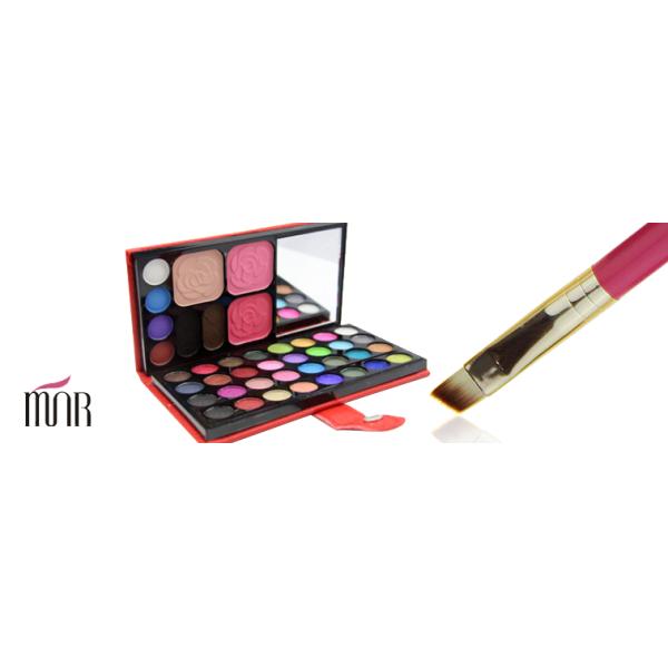 Tapered Pink Angle Eyeshadow Blending Brush Makeup Cosmetic Eyebrow Brush