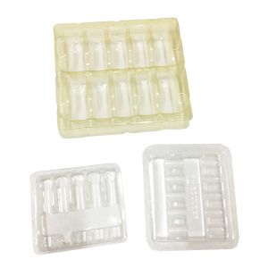 Clamshell Blister Plastic Ampoule Insert Packing Trays 1ml