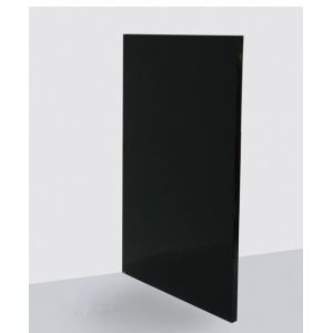 tempered black tinted glass