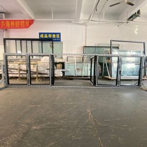 High Security Aluminum Glass Windows Aesthetic Square Soundproofing Windows