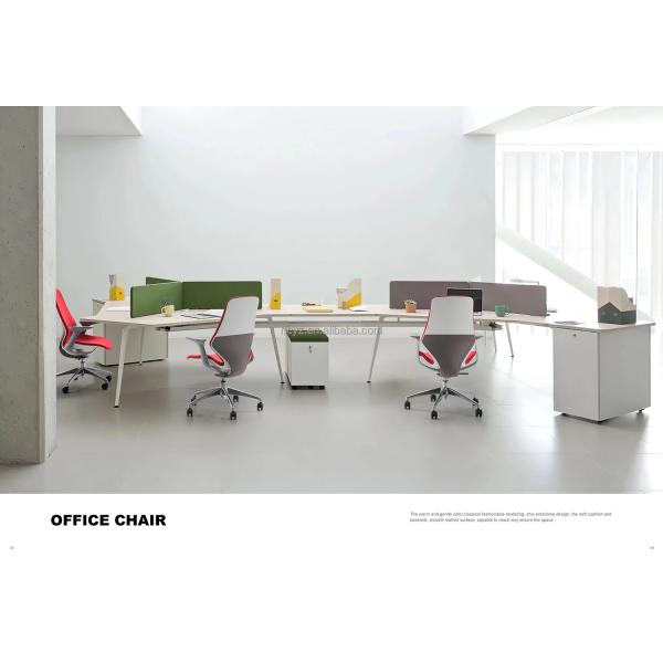 Adjustable Height Swivel Leather Office Chair for 2024 Design Conference Meeting Room