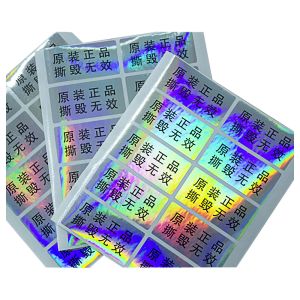 Anti Counterfeit CMYK Color Tamper Evident Security Labels