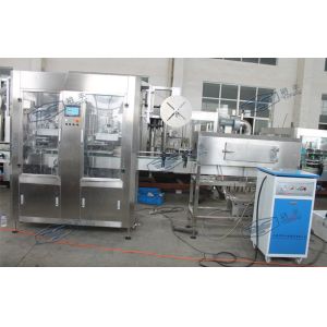 Industrial Automatic Labeling Machine , Beverage Bottle Double Head Sleeve