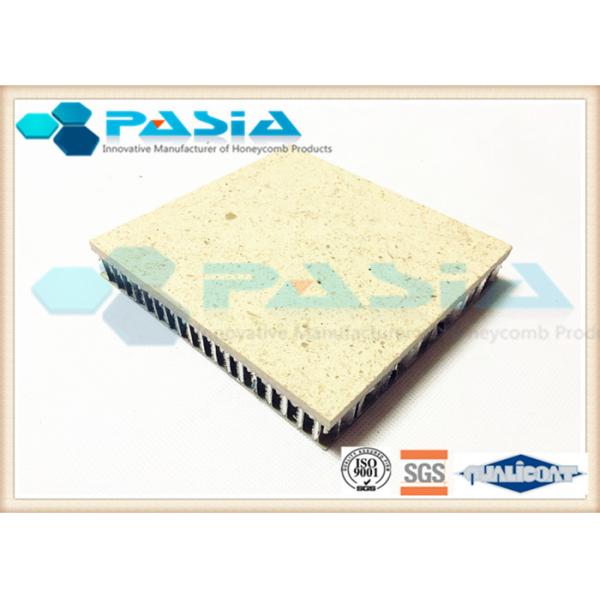 Aluminium Honeycomb Sandwich Panel , Thin Limestone Veneer Panels Flame