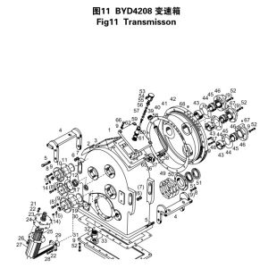 Shantui SL30W Wheel loader parts BYD4208 Transmission Box assembly