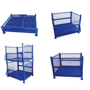 Industrial Collapsible Steel Wire Mesh Pallet Box Container