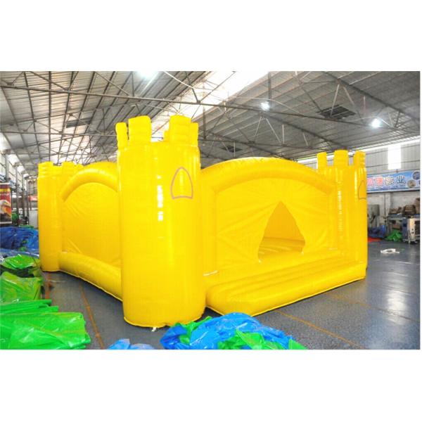 Yellow Big Jump Moonwalk Commercial Grade Bounce House For Adults EN71 Approved