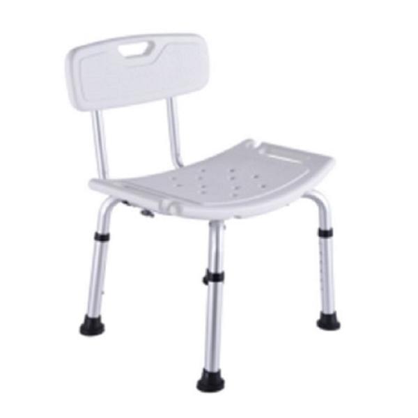 Buy Hospital Bath Chair White Height Adjustable Aluminum Alloy Matte Finish at wholesale prices
