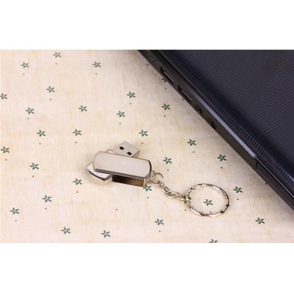 Kongst Swivel silver colour metal USB flash drive with custom logo/special usb